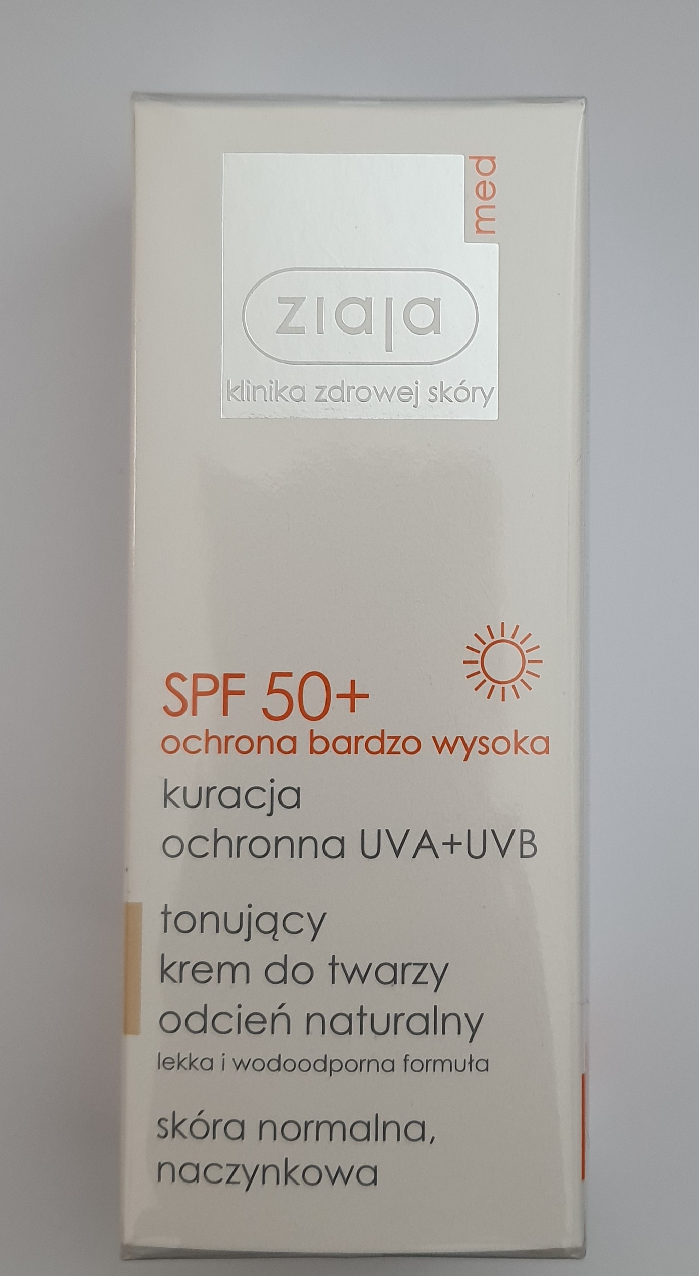 ZIAJA קרם לחות והגנה SPF50 לעור רגיל עד יבש 50מל