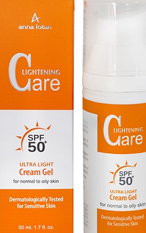 אנה לוטן אולטרה לייט קרם ג'ל 50 SPF נטול בושם 50מל